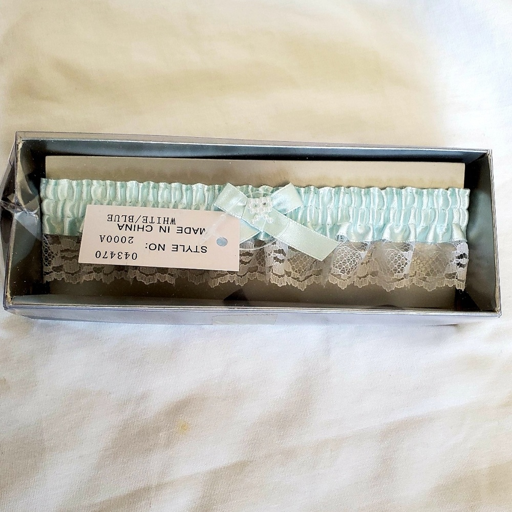Brand New Baby Blue Wedding Garter